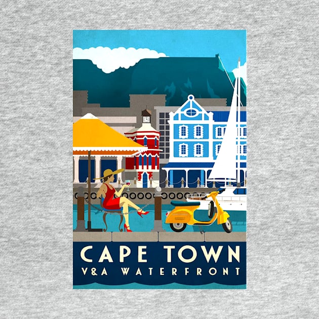 Vintage Travel Poster - Cape Town by Starbase79